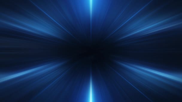 Αφηρημένη Δημιουργική Μπλε Φως Λάμψη Ακτινική Για Την Τεχνολογία Και — Αρχείο Βίντεο
