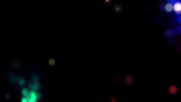 Абстрактний Безшовний Цикл Різнокольорового Фону Хвилі Боке Графіка Руху Святковий — стокове відео