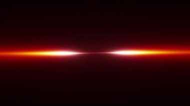 Optik ışıltılar turuncu parlak optik ışınlar siyah soyut arka planda birleşir. Sinema karavanı için görüntüler  