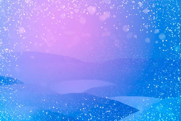 Fondo Invierno Fantástico Fabuloso Fondo Pantalla Futurista Azul Gradiente Rosa — Foto de Stock