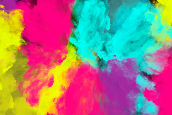 Parlak Renkli Arka Plan Duman Duvar Kağıdı Boyaları Renkler Festivali — Stok fotoğraf