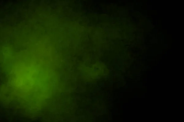 Czarne Magiczne Tło Zieloną Mgłą Streszczenie Tapety Tło Dla Stron — Zdjęcie stockowe