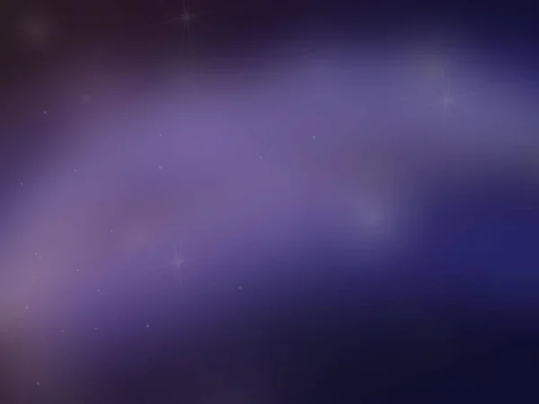 Koyu Kozmik Arkaplan Mor Işık Parıltı Karanlık Bir Uzayda Parlak — Stok fotoğraf