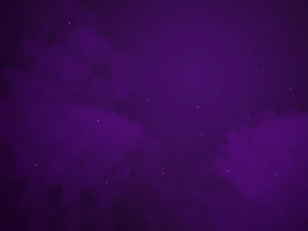 Fond Violet Foncé Avec Fumée Étoiles Ciel Fabuleux — Photo