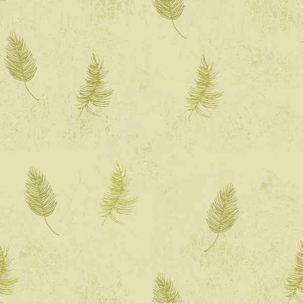 Padrão Raster Sem Costura Suas Folhas Palma Motivo Natural Verde — Fotografia de Stock
