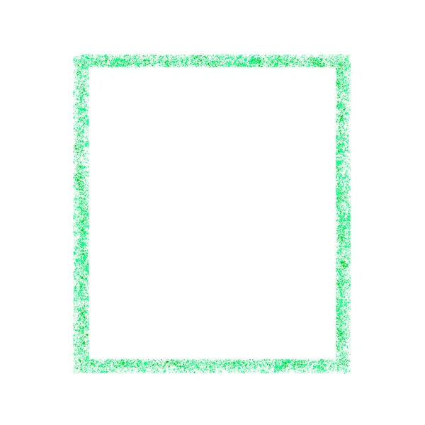 Montatura Spruzzo Verde Cornice Fotografica Vuota Sfondo Bianco — Foto Stock