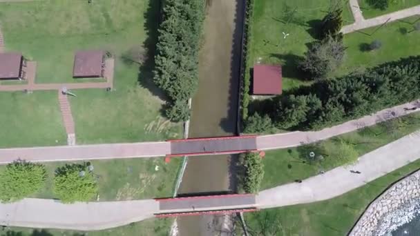 Aerial water canal — Vídeos de Stock