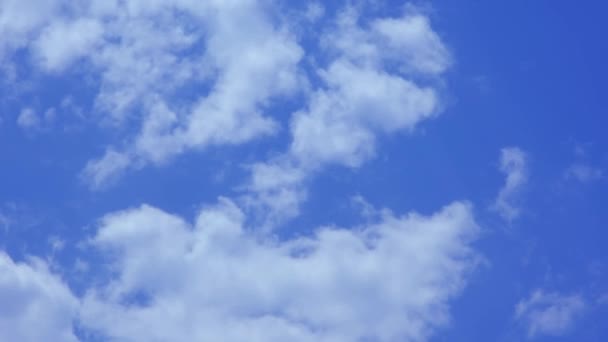 Clouds White Patchy Clouds Timelapse Blue Sky — Stock Video