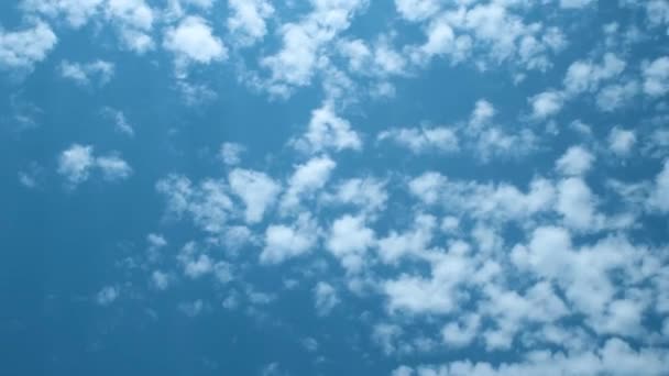 Хмари Білі Хмари Проміжок Часу Неба Блакитне Небо — стокове відео