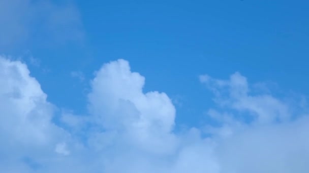 Nuvens Nuvens Brancas Céu Azul Lapso Tempo — Vídeo de Stock