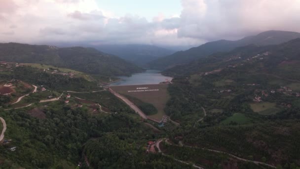 Freshwater Dam Aerial Freshwater Dam Mountains — 图库视频影像