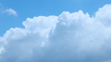 clouds, fluffy clouds time lapse and blue sky