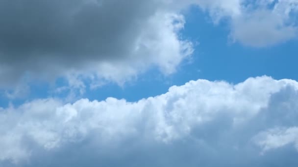 Clouds Fluffy Clouds Timelapse Blue Sky — Vídeos de Stock