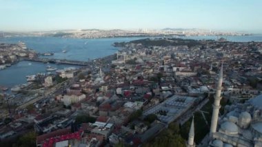 Altın boynuz, havadaki altın boynuz ve Süleyman manzarası, İstanbul