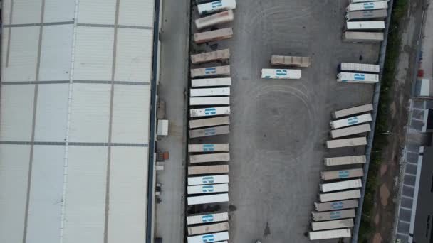 Логістика Вантажівок Центр Аеродромної Логістики Вантажівок — стокове відео