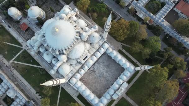 Mezquita Histórica Aérea Estambul Mezquita Suleymaniye — Vídeos de Stock