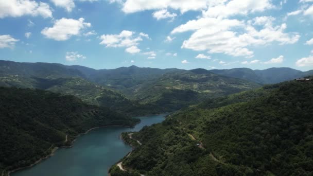 Reservatório Água Reservatório Água Aérea Céu Limpo — Vídeo de Stock