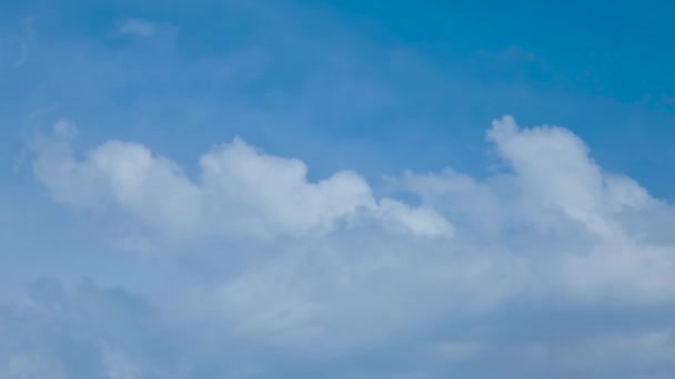 Nuvens Nuvens Brancas Céu Azul Lapso Tempo — Vídeo de Stock