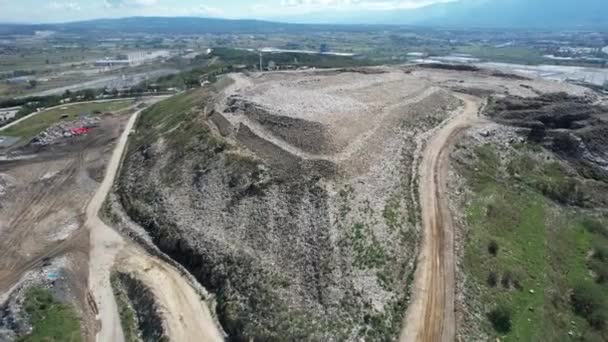 Despejo Cidade Despejo Cidade Aérea Pássaros Voando — Vídeo de Stock