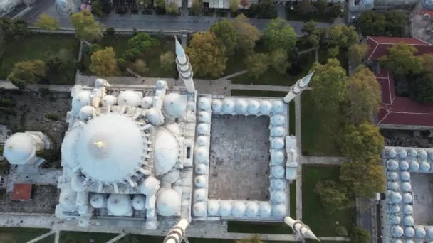 Suleymaniye Τζαμί Εναέρια Suleymaniye Τζαμί Στην Κωνσταντινούπολη Τουρκία — Αρχείο Βίντεο