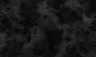Koyu suluboya arkaplan, beyaz metin için suluboya lekelerinin siyah arkaplan, lekelerin ve lekelerin soyut arkaplan, suluboya dokusu