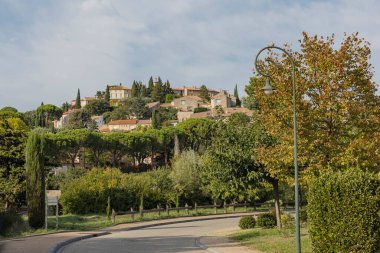 Güney Rhone köyü Rasteau 'dan sahne