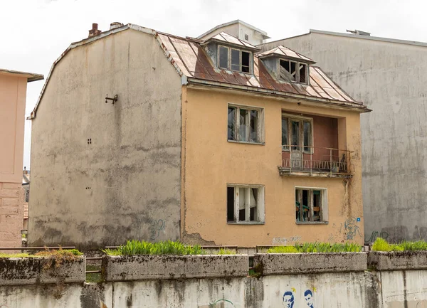 Derelict building in the important christian town on Cetinje