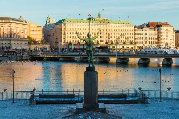 Stockholm Suède Décembre 2018 Sun Singer Memorial Esaias Tegner Sur — Photo