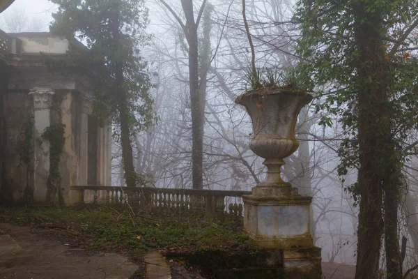 Vase Avant Corps Abandoned Building Former Restaurant Top Mount Akhun — Fotografia de Stock