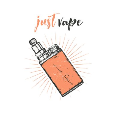 Yazdırma için buharlaştırma özellikleri içeren Retro amblemi