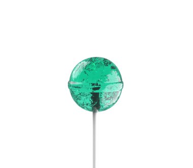 İzole edilmiş lolipop, beyaz şeker