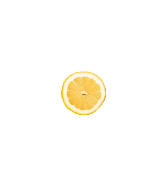 Isolated Lemon Slice Object White — Stock Photo, Image