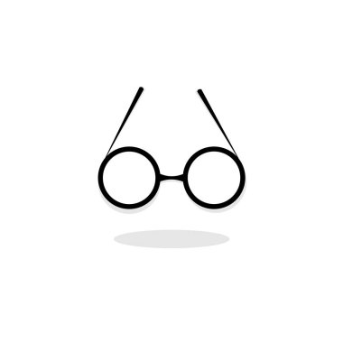Beyaz arkaplandaki gözlüklerin vektör görüntüsü