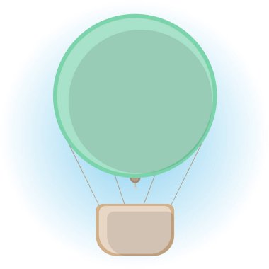 Sıcak hava balonunun vektör görüntüsü