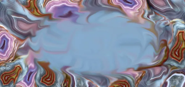 Background Abstract Frame Made Agate Agate Dissolves Center Smoothly Passes — Stock Photo, Image
