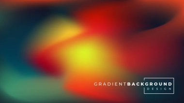Abstract blurred gradient mesh color background. Smooth soft vector color blend gradient trendy colorful background