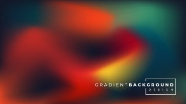 Abstract blurred gradient mesh color background. Smooth soft vector color blend gradient trendy colorful background