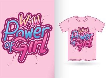 Tişört için tipografi sloganı