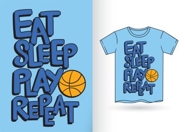 Tişört için tipografi sloganı