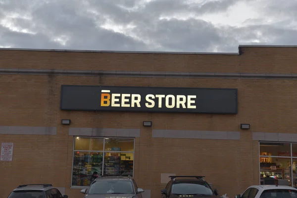 Toronto Canada January 2022 View Store Front Sign Beer Store — 图库照片
