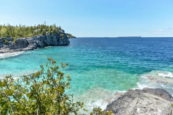 Beautiful landscape of Georgian bay in Bruce Peninsula national park neat Tobermory village in Ontario province, Canada