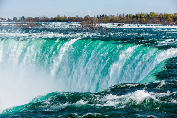 Visa Niagarafallen Från Kanadensiska Sidan Sommartid — Stockfoto