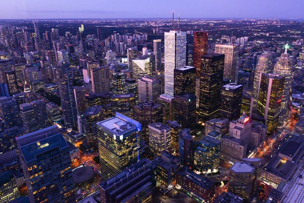 Toronto Canada Oktober 2019 Visa Centrala Toronto Solnedgången Bild Tagen — Stockfoto