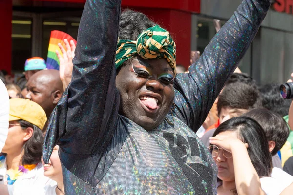 Toronto Kanada Június 2022 Résztvevők 2022 Pride Parade Pride Hónap — Stock Fotó