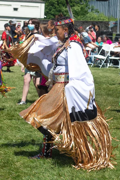 Toronto Canada June 2022 Dancer National Aboriginal Day Indigenous Arts — Stock Photo, Image