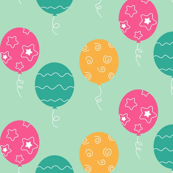 balonlar farklı renklerde şenlik deseni