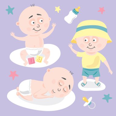 Bebeğimiz kumsalda uyuyor.