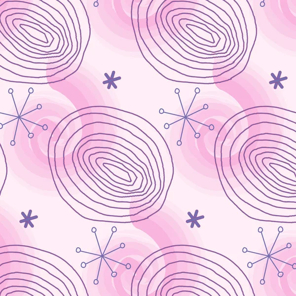Pink Romantic Pattern Delicate Girl — Stok Vektör