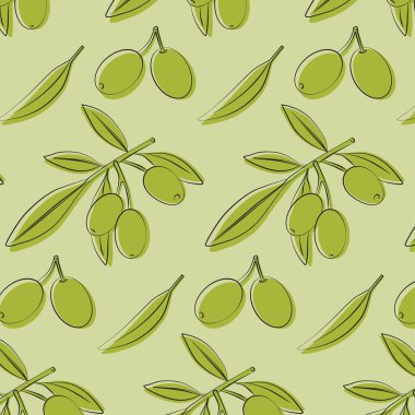 Olive pattern texture tree green fruit leaves organic