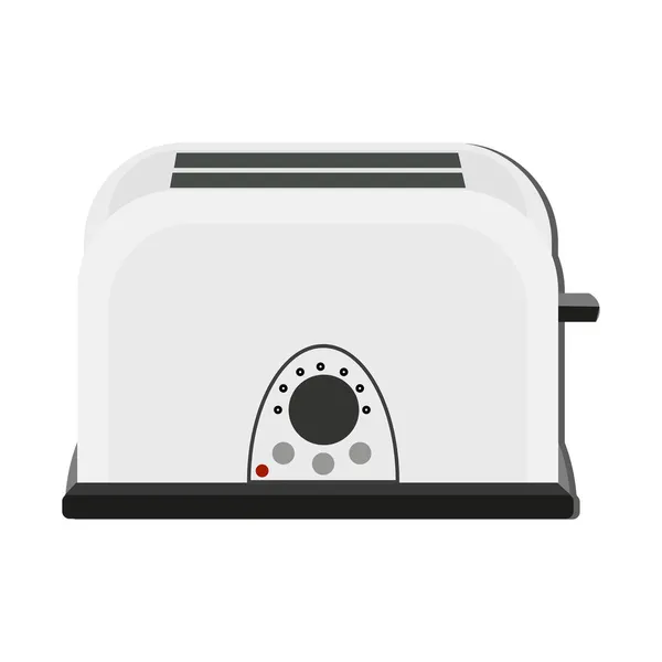 Vektor Illustration Realistischer Toaster Isoliert Auf Weißem Hintergrund Haushaltsgeräte — Stockvektor